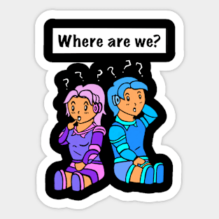 Where are they? Funny Sticker